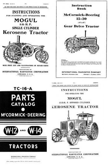 Shop IH Early Tractor Manuals Now